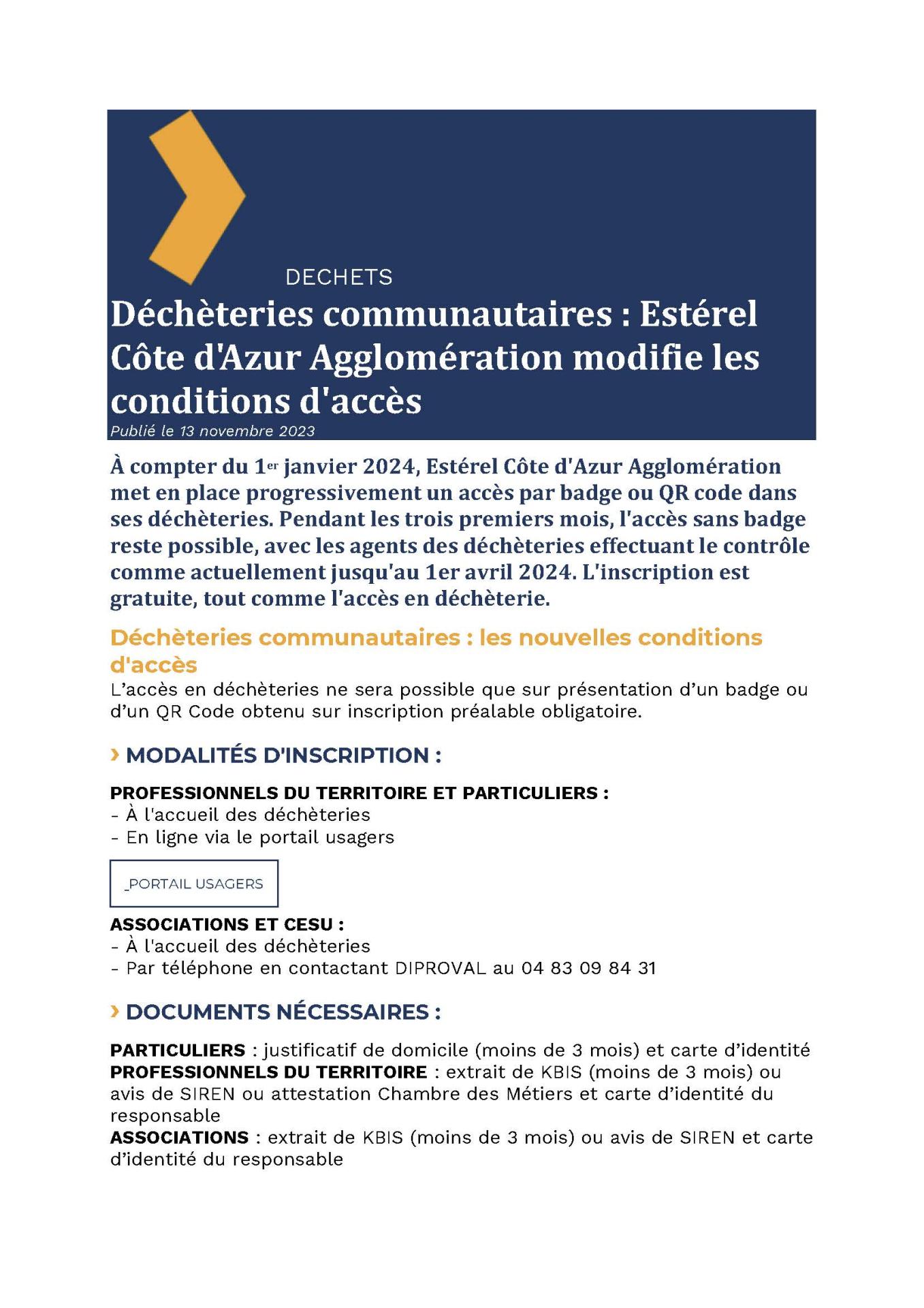 Decheterie communautaire page 1